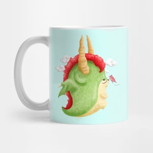 Dragon Got a Kiss From Butterfly Mug